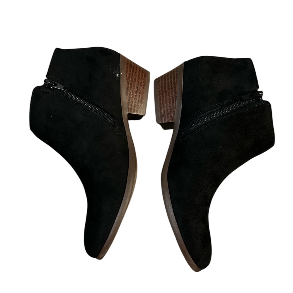 NWT Black Suede Ankle Boots Womens